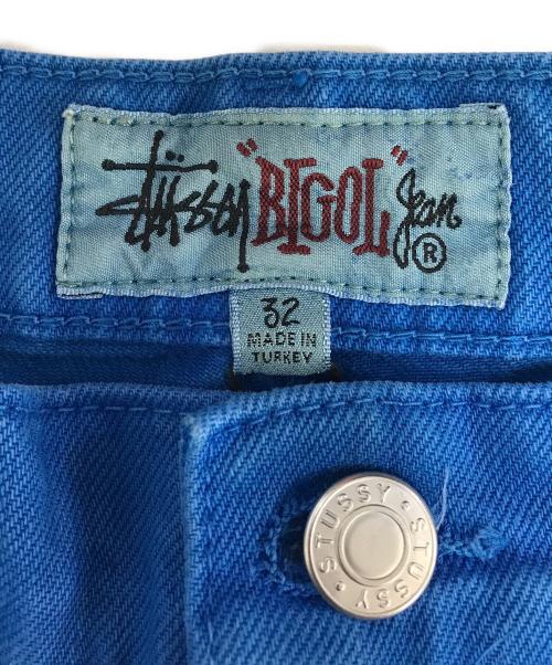 stussy（ステューシー）stussy (ステューシー) OVERDYED BIG OL JEAN ブルー サイズ:32 未使用品の古着・服飾アイテム