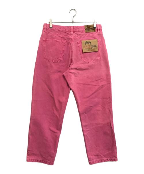stussy（ステューシー）stussy (ステューシー) OVERDYED BIG OL JEAN ピンク サイズ:32 未使用品の古着・服飾アイテム