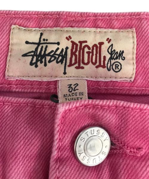 stussy（ステューシー）stussy (ステューシー) OVERDYED BIG OL JEAN ピンク サイズ:32 未使用品の古着・服飾アイテム