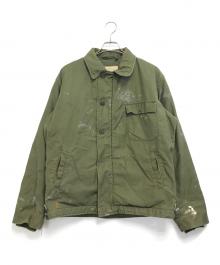 VINTAGE MILITARY（ヴィンテージ ミリタリー）の古着「70s US ARMY A-2デッキジャケット」｜カーキ