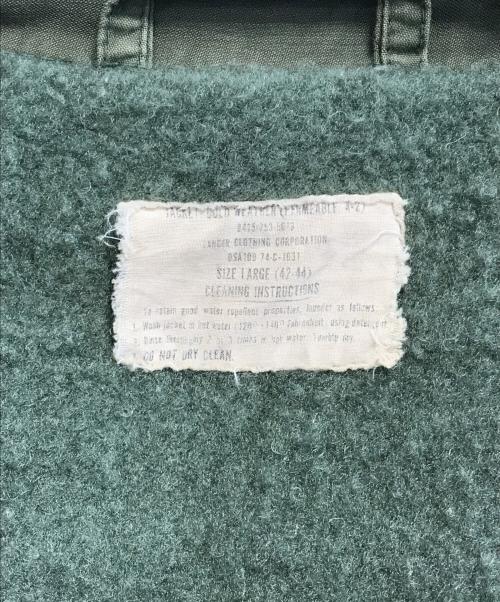 VINTAGE MILITARY（ヴィンテージ ミリタリー）VINTAGE MILITARY (ヴィンテージ ミリタリー) 70s US ARMY A-2デッキジャケット カーキ サイズ:LARGE(42‐44)の古着・服飾アイテム