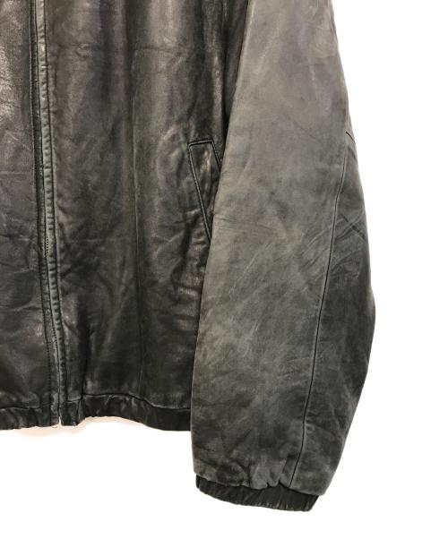 POLO RALPH LAUREN（ポロ・ラルフローレン）POLO RALPH LAUREN (ポロ・ラルフローレン) レザージャケット ブラック サイズ:XLの古着・服飾アイテム