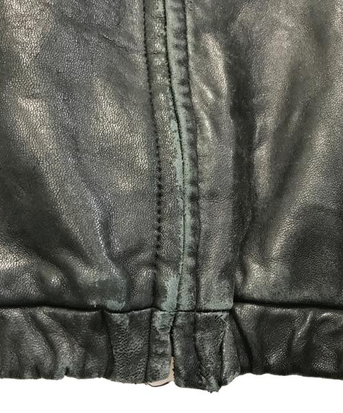 POLO RALPH LAUREN（ポロ・ラルフローレン）POLO RALPH LAUREN (ポロ・ラルフローレン) レザージャケット ブラック サイズ:XLの古着・服飾アイテム