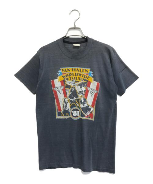 バンドTシャツ（バンドTシャツ）バンドTシャツ (バンドTシャツ) 80’s van halen(ヴァン・ヘイレン) バンドTシャツ ブラック サイズ:LARGEの古着・服飾アイテム