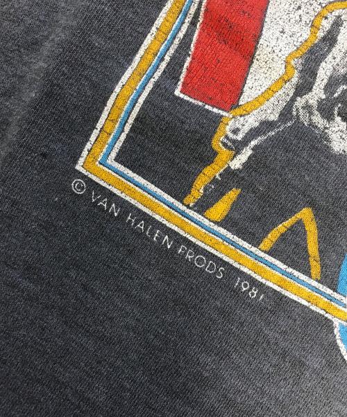 バンドTシャツ（バンドTシャツ）バンドTシャツ (バンドTシャツ) 80’s van halen(ヴァン・ヘイレン) バンドTシャツ ブラック サイズ:LARGEの古着・服飾アイテム