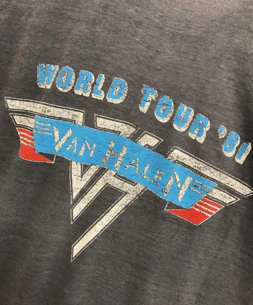 バンドTシャツ（バンドTシャツ）バンドTシャツ (バンドTシャツ) 80’s van halen(ヴァン・ヘイレン) バンドTシャツ ブラック サイズ:LARGEの古着・服飾アイテム