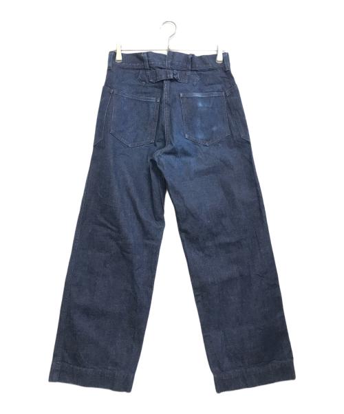 BUTCHER PRODUCTS（ブッチャープロダクツ）BUTCHER PRODUCTS (ブッチャープロダクツ) シンチバック デニムデッキトラウザーズ インディゴ サイズ:32の古着・服飾アイテム