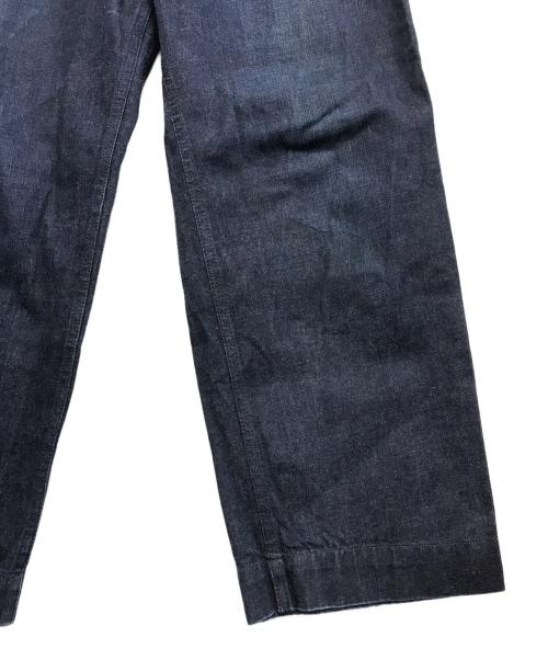 BUTCHER PRODUCTS（ブッチャープロダクツ）BUTCHER PRODUCTS (ブッチャープロダクツ) シンチバック デニムデッキトラウザーズ インディゴ サイズ:32の古着・服飾アイテム