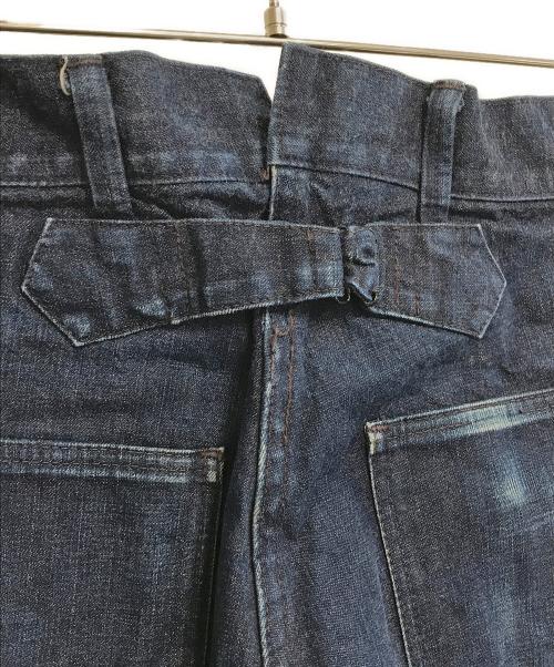 BUTCHER PRODUCTS（ブッチャープロダクツ）BUTCHER PRODUCTS (ブッチャープロダクツ) シンチバック デニムデッキトラウザーズ インディゴ サイズ:32の古着・服飾アイテム