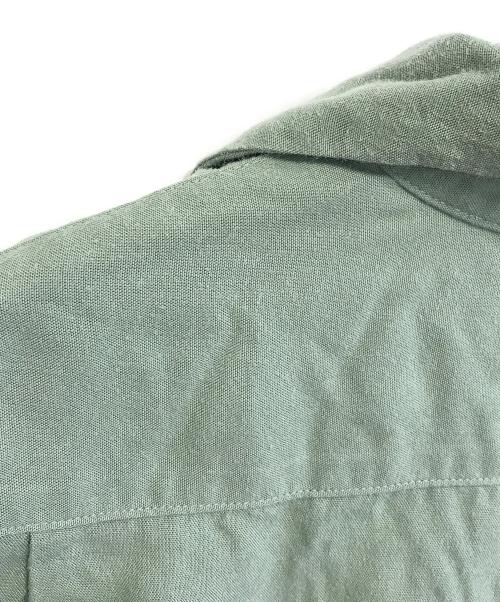 BUTCHER PRODUCTS（ブッチャープロダクツ）BUTCHER PRODUCTS (ブッチャープロダクツ) 半袖レーヨンシャツ カーキ サイズ:14の古着・服飾アイテム