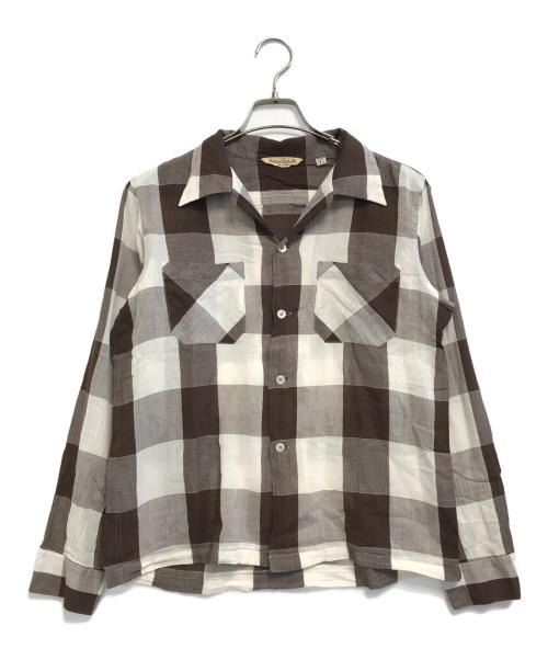 BUTCHER PRODUCTS（ブッチャープロダクツ）BUTCHER PRODUCTS (ブッチャープロダクツ) チェックシャツ ブラウン サイズ:14½の古着・服飾アイテム