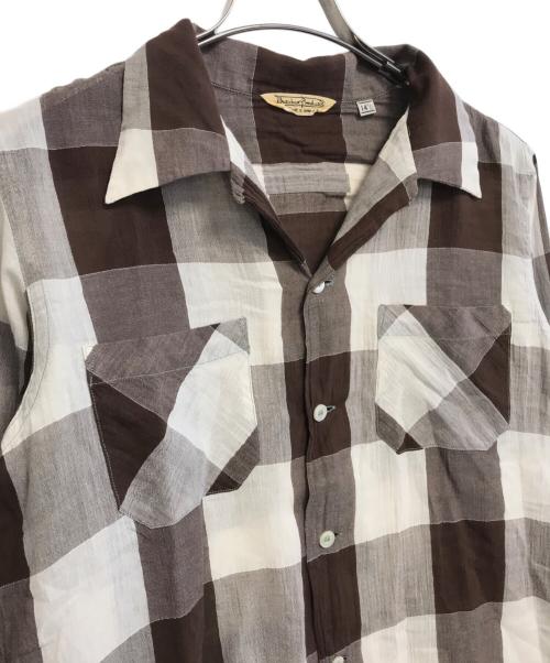 BUTCHER PRODUCTS（ブッチャープロダクツ）BUTCHER PRODUCTS (ブッチャープロダクツ) チェックシャツ ブラウン サイズ:14½の古着・服飾アイテム