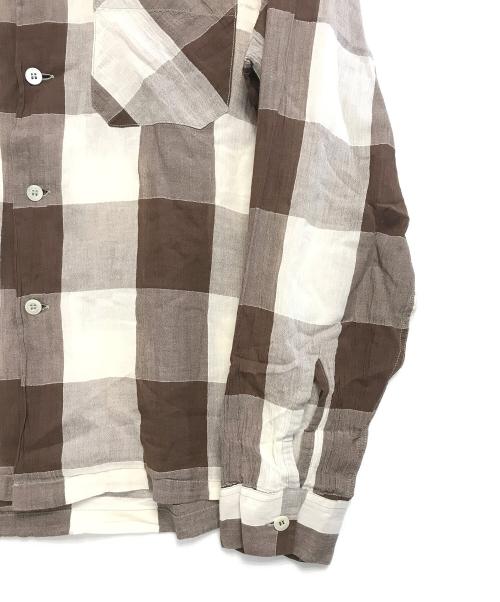 BUTCHER PRODUCTS（ブッチャープロダクツ）BUTCHER PRODUCTS (ブッチャープロダクツ) チェックシャツ ブラウン サイズ:14½の古着・服飾アイテム