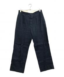 ATLAST & CO（アットラスト）の古着「リネンスラックス」｜ネイビー