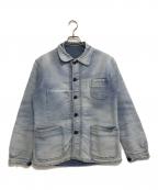 LE MONT ST MICHELル・モンサンミッシェル）の古着「モールスキンジャケット」｜ブルー