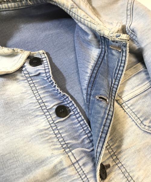 LE MONT ST MICHEL（ル・モンサンミッシェル）LE MONT ST MICHEL (ル・モンサンミッシェル) モールスキンジャケット ブルー サイズ:表記なしの古着・服飾アイテム