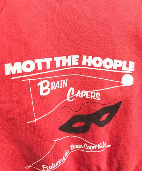 バンドスウェット（バンドスウェット）バンドスウェット (バンドスウェット) 60s-70sMOTT THE HOOPLE(モット・ザ・フープル) バンドスウェット レッド サイズ:XLの古着・服飾アイテム