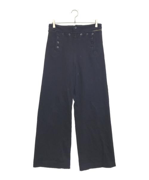 VINTAGE MILITARY（ヴィンテージ ミリタリー）VINTAGE MILITARY (ヴィンテージ ミリタリー) U'S NAVY ウールセーラーパンツ ネイビー サイズ:表記なしの古着・服飾アイテム