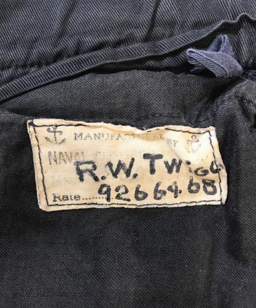 VINTAGE MILITARY（ヴィンテージ ミリタリー）VINTAGE MILITARY (ヴィンテージ ミリタリー) U'S NAVY ウールセーラーパンツ ネイビー サイズ:表記なしの古着・服飾アイテム