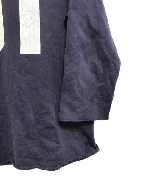 NUMBER (N)INE（ナンバーナイン）NUMBER (N)INE (ナンバーナイン) ナンバリングダメージ加工パーカー ネイビー サイズ:3の古着・服飾アイテム