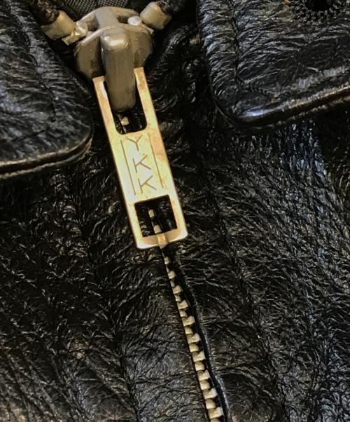 SEXY DYNAMITE（セクシー・ダイナマイト）SEXY DYNAMITE (セクシー・ダイナマイト) レザースイングトップ ブラック サイズ:Lの古着・服飾アイテム