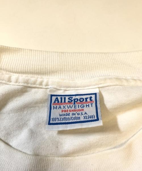 ALL SPORT（オールスポーツ）ALL SPORT (オールスポーツ) カットソー ホワイト サイズ:XLの古着・服飾アイテム