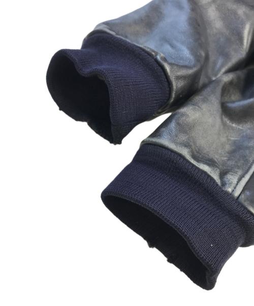 CHEVIGNON（シェビニオン）CHEVIGNON (シェビニオン) レザーブルゾン ブラック サイズ:Mの古着・服飾アイテム