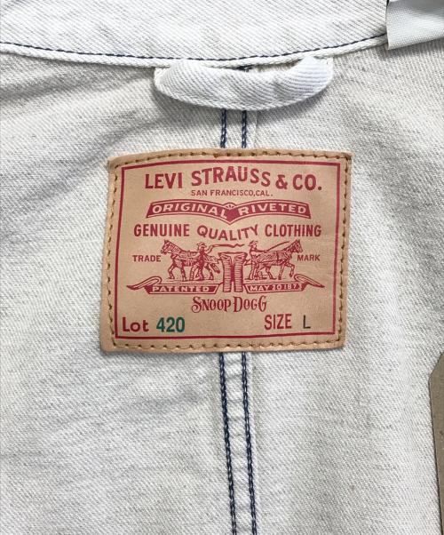 LEVI'S（リーバイス）LEVI'S (リーバイス) Snoop Dogg (スヌープドッグ) カバーオール ホワイト サイズ:Lの古着・服飾アイテム