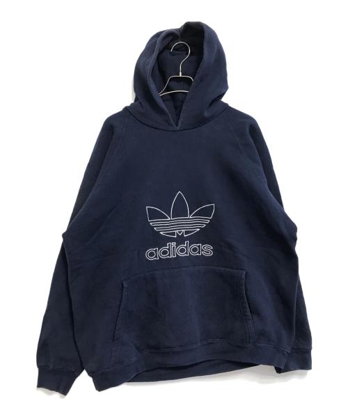 adidas（アディダス）adidas (アディダス) トレフォイルロゴパーカー ネイビー サイズ:Lの古着・服飾アイテム