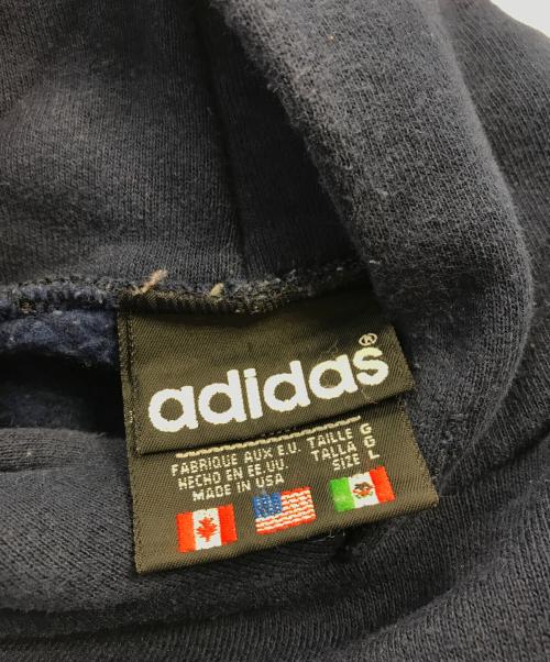 adidas（アディダス）adidas (アディダス) トレフォイルロゴパーカー ネイビー サイズ:Lの古着・服飾アイテム
