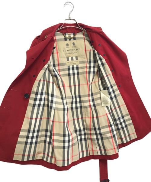 BURBERRY（バーバリー）BURBERRY (バーバリー) トレンチコート レッド サイズ:UK2の古着・服飾アイテム