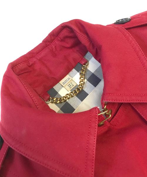 BURBERRY（バーバリー）BURBERRY (バーバリー) トレンチコート レッド サイズ:UK2の古着・服飾アイテム
