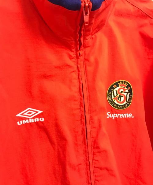 SUPREME（シュプリーム）SUPREME (シュプリーム) UMBRO (アンブロ) Cotton Ripstop Track Jacket レッド サイズ:XLの古着・服飾アイテム