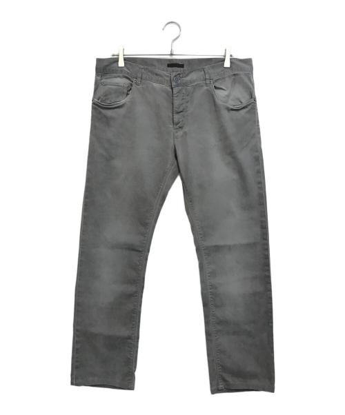 PRADA（プラダ）PRADA (プラダ) コットンストレッチデニムパンツ グレー サイズ:35の古着・服飾アイテム
