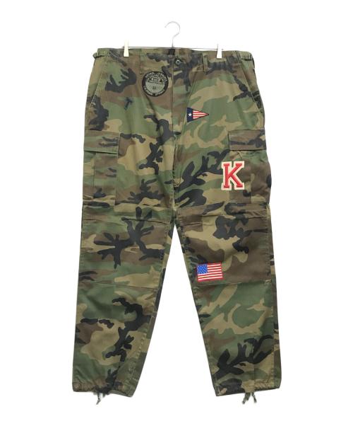 DOLCE & GABBANA（ドルチェ＆ガッバーナ）DOLCE & GABBANA (ドルチェ＆ガッバーナ) カモ柄カーゴパンツ カーキ サイズ:42/56の古着・服飾アイテム
