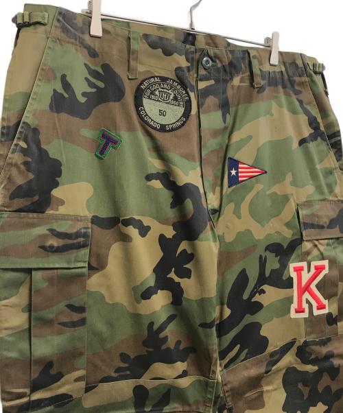 DOLCE & GABBANA（ドルチェ＆ガッバーナ）DOLCE & GABBANA (ドルチェ＆ガッバーナ) カモ柄カーゴパンツ カーキ サイズ:42/56の古着・服飾アイテム