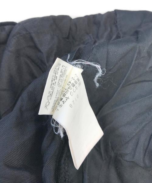 YOHJI YAMAMOTO REGULATION（ヨウジヤマモトレギュレーション）YOHJI YAMAMOTO REGULATION (ヨウジヤマモトレギュレーション) シワ加工ストレートパンツ ブラック サイズ:1の古着・服飾アイテム