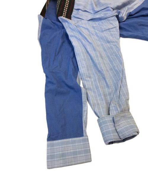 COMME des GARCONS SHIRT（コムデギャルソンシャツ）COMME des GARCONS SHIRT (コムデギャルソンシャツ) ドッキングシャツ スカイブルー サイズ:Ｌの古着・服飾アイテム