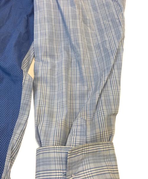 COMME des GARCONS SHIRT（コムデギャルソンシャツ）COMME des GARCONS SHIRT (コムデギャルソンシャツ) ドッキングシャツ スカイブルー サイズ:Ｌの古着・服飾アイテム