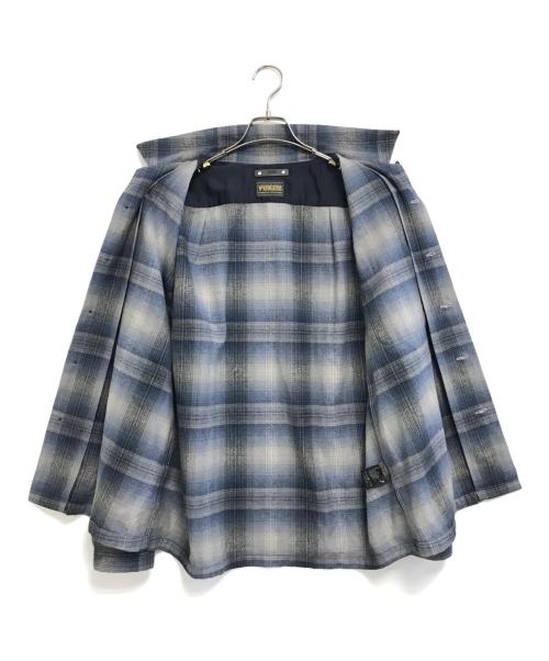 PENDLETON（ペンドルトン）PENDLETON (ペンドルトン) MINEDENIM (マインデニム) W.Plaid Open Collar SH ブルー サイズ:1の古着・服飾アイテム
