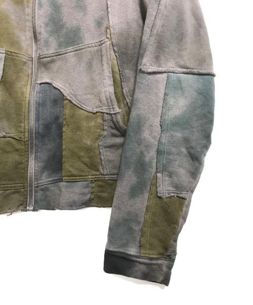 ANT/ANTI（アントアンチ）ANT/ANTI (アントアンチ) Scrap Zipup Warm Oil パーカー ブラウン サイズ:1の古着・服飾アイテム