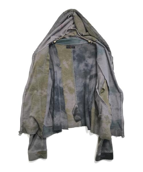 ANT/ANTI（アントアンチ）ANT/ANTI (アントアンチ) Scrap Zipup Warm Oil パーカー ブラウン サイズ:1の古着・服飾アイテム