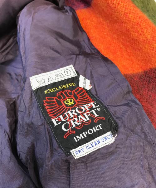 EUROPE CRAFT（ユーロップクラフト）EUROPE CRAFT (ユーロップクラフト) ウールダブルライダースジャケット マルチカラー サイズ:42の古着・服飾アイテム