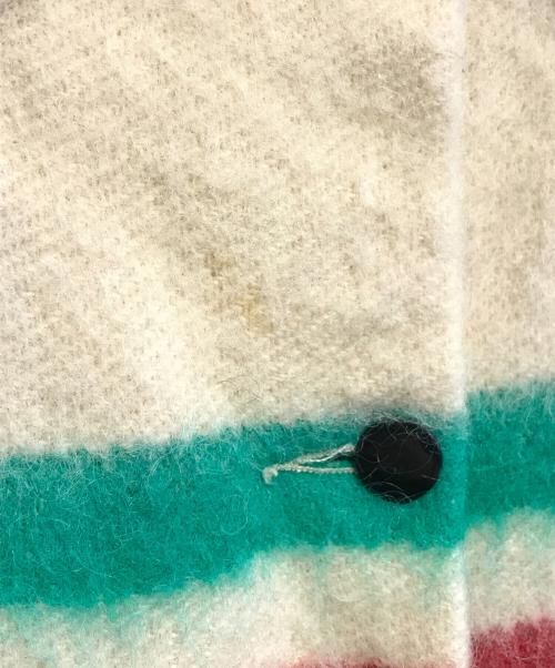 hudson's bay（ハドソンズバイ）hudson's bay (ハドソンズバイ) マルチボーダーウールジャケット アイボリー サイズ:表記なしの古着・服飾アイテム