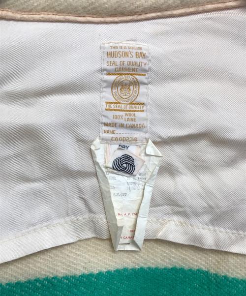 hudson's bay（ハドソンズバイ）hudson's bay (ハドソンズバイ) マルチボーダーウールジャケット アイボリー サイズ:表記なしの古着・服飾アイテム