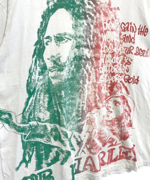 バンドTシャツ（バンドTシャツ）バンドTシャツ (バンドTシャツ) 80s ボブマーリー バンドTシャツ ホワイト サイズ:表記なしの古着・服飾アイテム