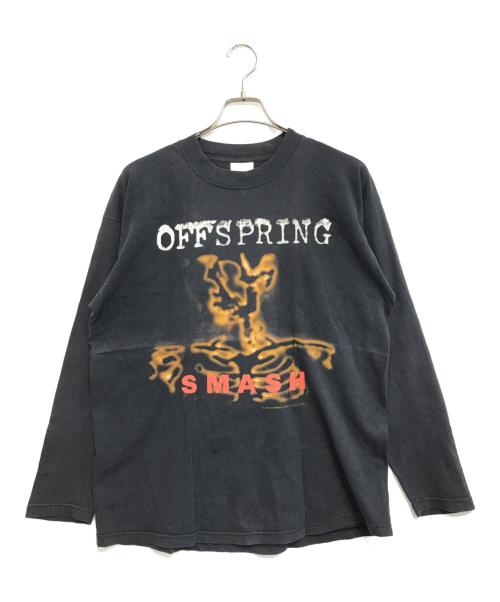 バンドTシャツ（バンドTシャツ）バンドTシャツ (バンドTシャツ) 90s THE OFF SPRING(ザ・オフ・スプリングス) バンド長袖カットソー ブラック サイズ:Ｌの古着・服飾アイテム