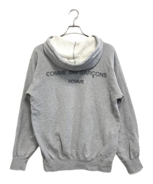 COMME des GARCONS HOMME（コムデギャルソン オム）COMME des GARCONS HOMME (コムデギャルソン オム) 90'sデジタルロゴプルオーバーパーカー グレー サイズ:不明の古着・服飾アイテム