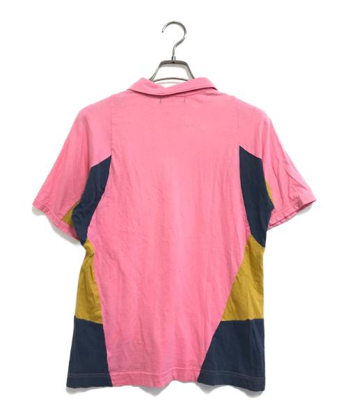 COMME des GARCONS HOMME PLUS EVER GREEN（コムデギャルソンオムプリュス エバーグリーン）COMME des GARCONS HOMME PLUS EVER GREEN (コムデギャルソンオムプリュス エバーグリーン) 00'sジップアップポロシャツ ピンク サイズ:Sの古着・服飾アイテム