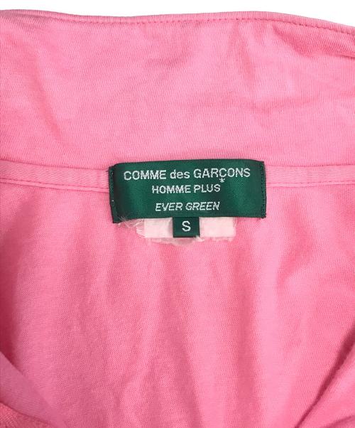 COMME des GARCONS HOMME PLUS EVER GREEN（コムデギャルソンオムプリュス エバーグリーン）COMME des GARCONS HOMME PLUS EVER GREEN (コムデギャルソンオムプリュス エバーグリーン) 00'sジップアップポロシャツ ピンク サイズ:Sの古着・服飾アイテム
